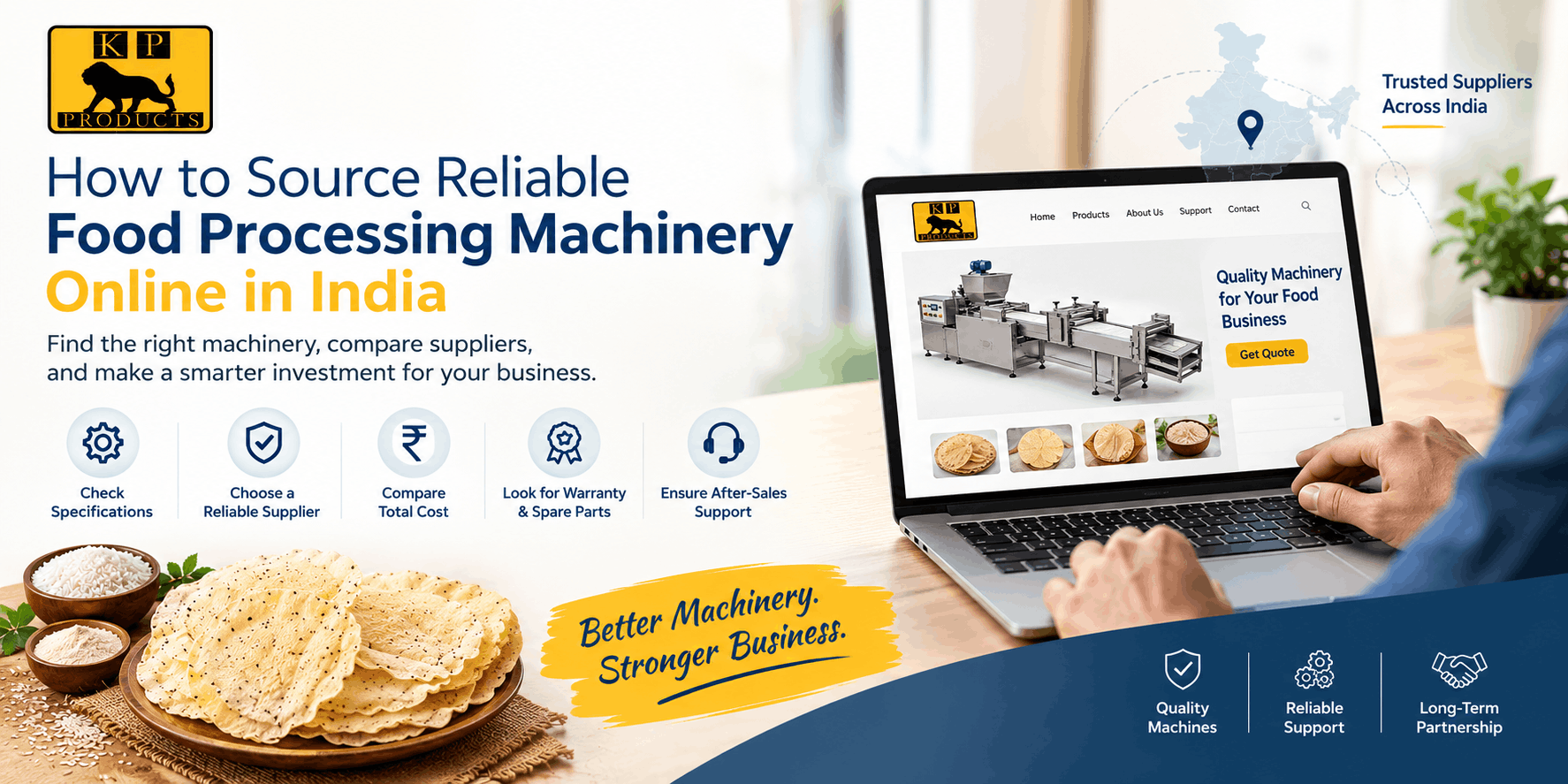 How to Source Reliable Food Processing Machinery Online in India
