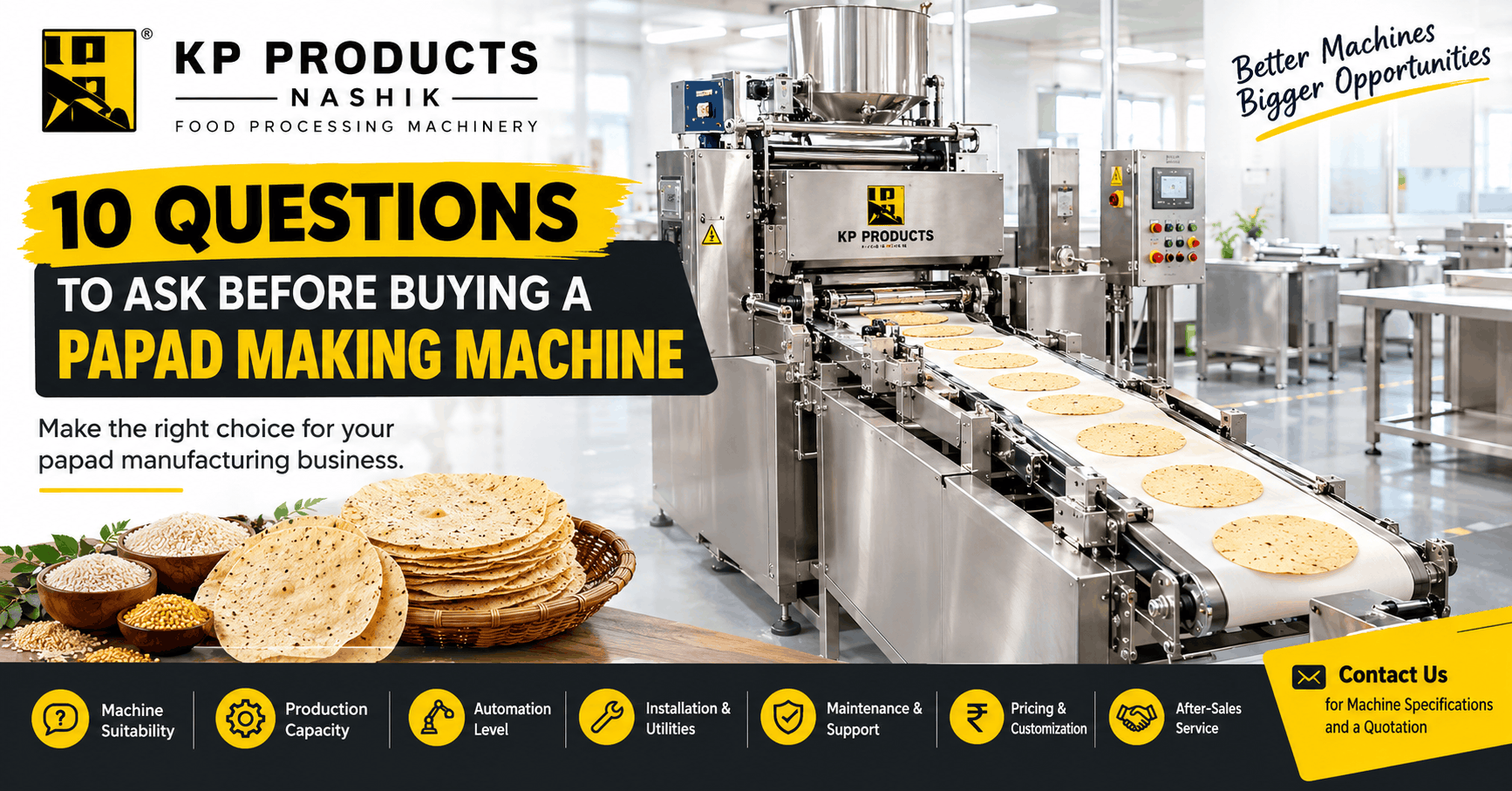 Papad Making Machine: Questions to Ask a Manufacturer Before Buying